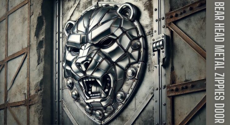 Bear Head Metal Zippies Door