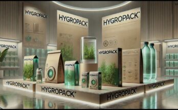 "Hygropack moisture-absorbing packets placed on a clean white background."